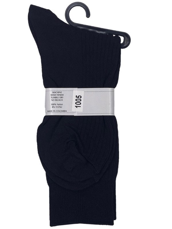 1005 Black 2 — 1005 BLK Boy's 100% nylon socks - Accessories