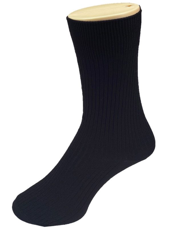 1005 Black on foot — 1005 BLK Boy's 100% nylon socks - Accessories
