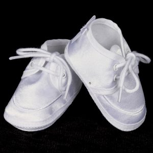 white booties for baptism and christening