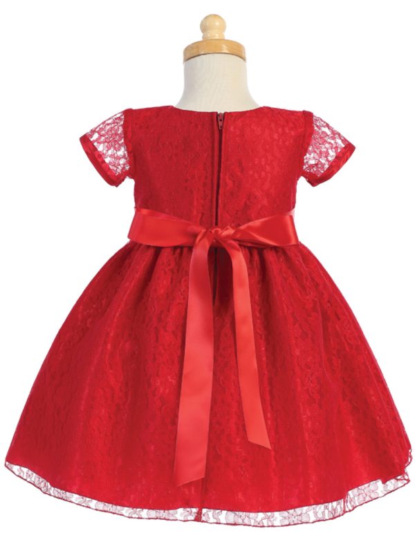 C523 bacl 02 — C523C RED Red Lace - Girls