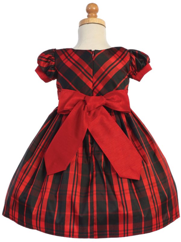 C532 Red back — C532A GRN Taffeta plaid - Brother & Sister