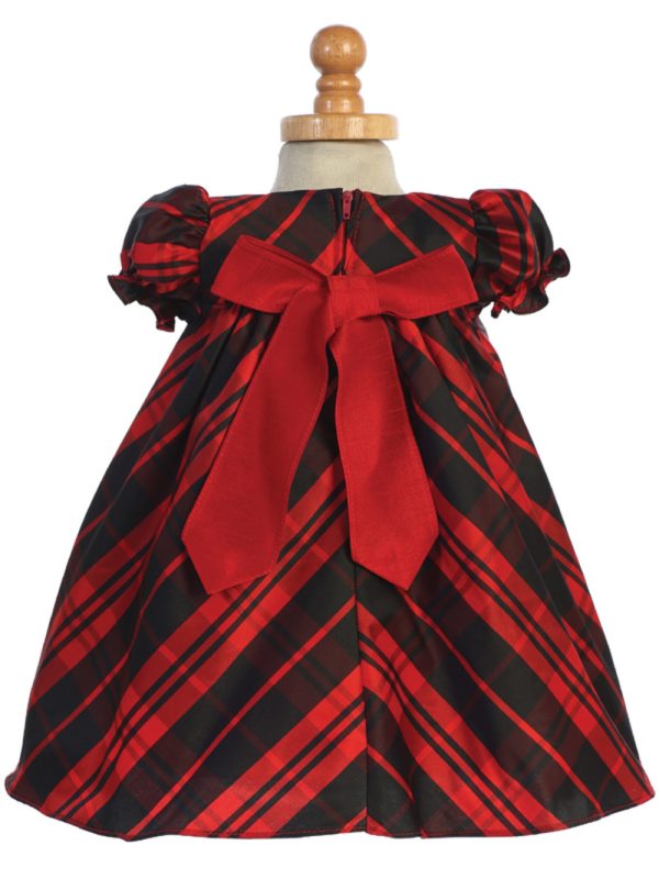C537 Red back 01 — C537 GRN Tafetta plaid - Brother & Sister
