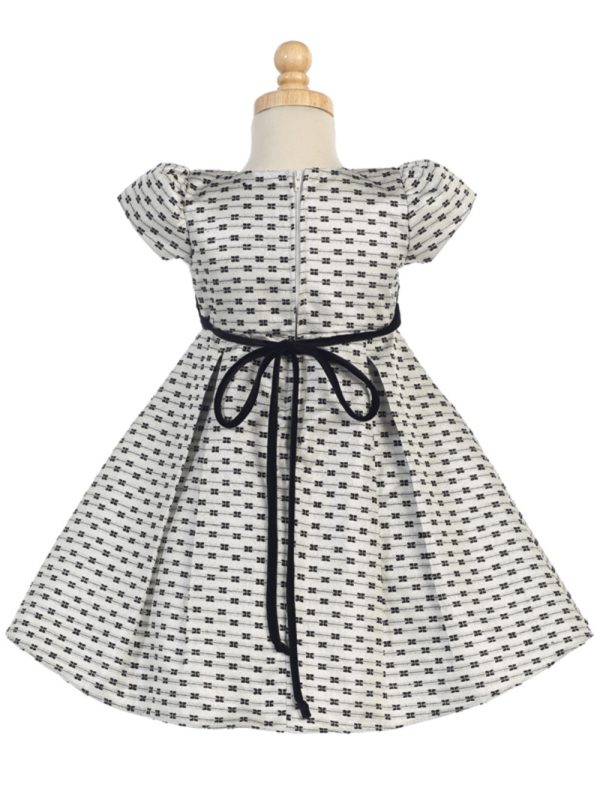 C990 back — C990A PIN Jacquard with bows - Girls