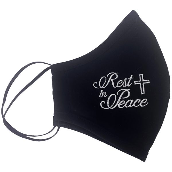CM38 RIP Folded — CM38 RIP Funeral face mask - Religious