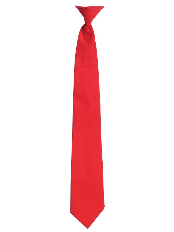 CT17 — CT17 RED 17" Red Confirmation Clip-on Necktie - Accessories
