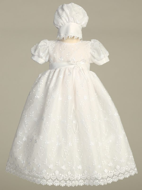 Emma White — EMMA WHT Embroidered tulle gown - Girls