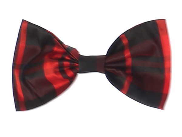 HB2 Red — HB2 GRN Polyester plaid hair bows - Girls