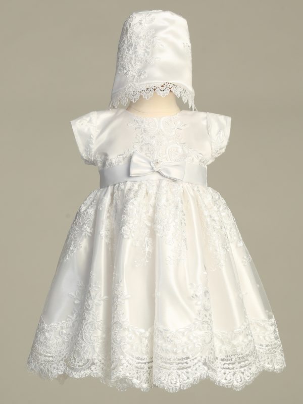 Harlow White — HARLOW WHT Corded and embroidered tulle dress - Girls