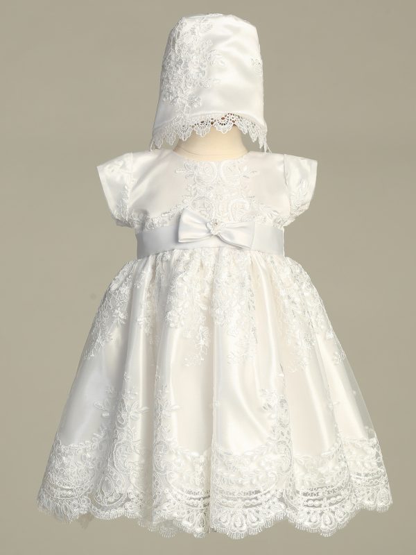 Harlow White 01 — HARLOW WHT Corded and embroidered tulle dress - Girls