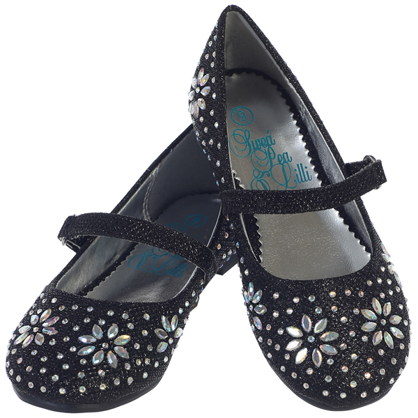Jade Black — Flower Girl Shoes & Socks