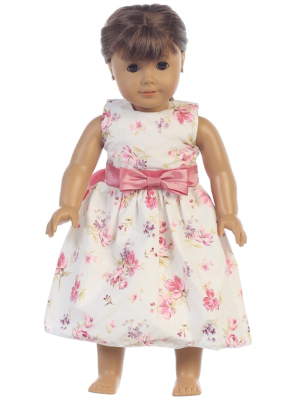 M728 Doll — M728Z ROS Doll dress - Cotton floral print - Doll Dresses