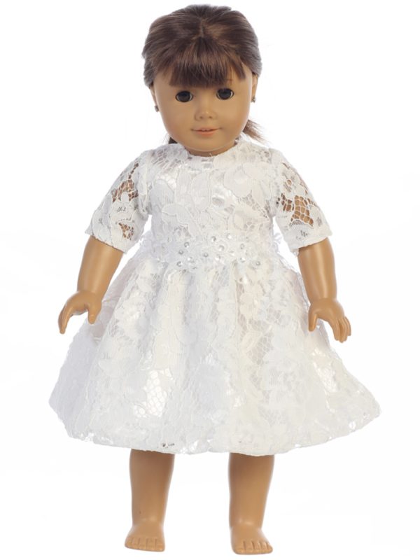 SP156 Doll — SP156A White First Communion Dress Lace dress