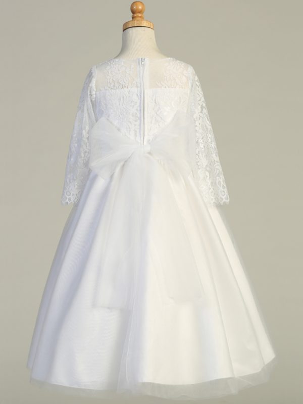 SP172 back — SP172 White First Communion Dress Lace dress