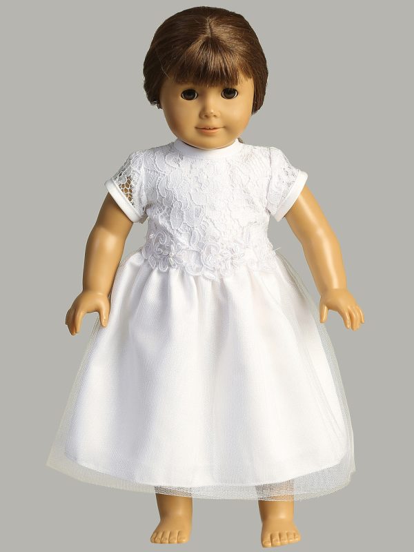 SP190 Doll — SP190 White First Communion Dress Lace and Tulle