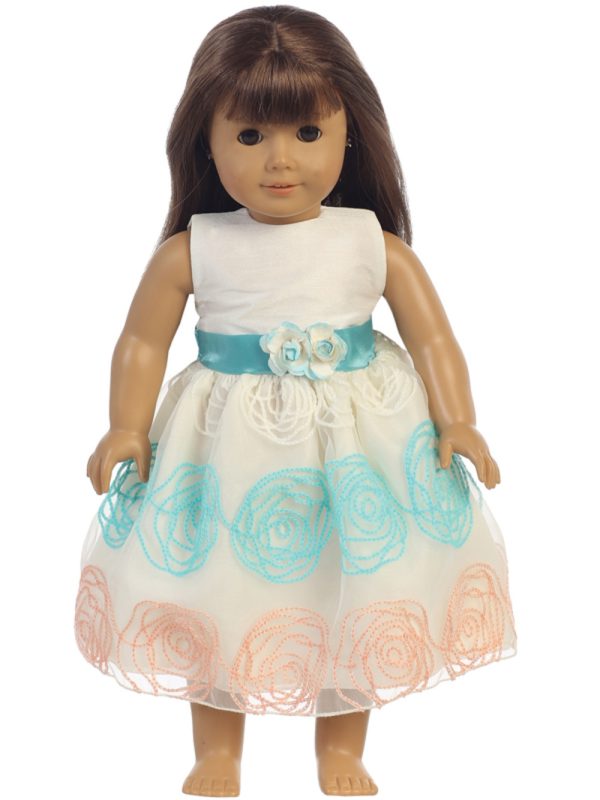 m704doll — M704A ITE Shantung & embroidered organza - Spring